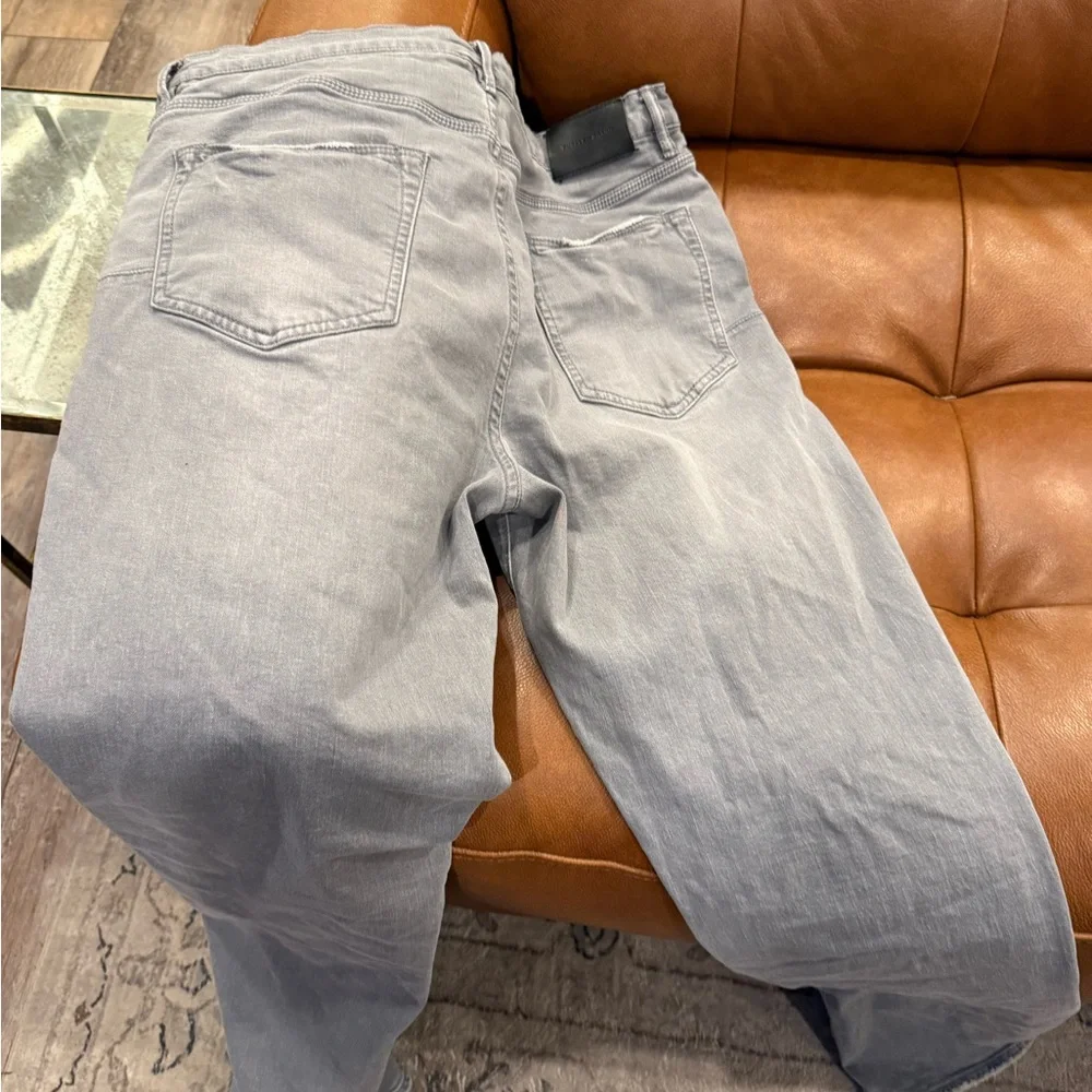 purple brand jeans style #P005 grey 38 x 34 excellent condition no stains/ tears - Picture 3 of 4